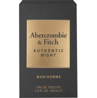 ABERCROMBIE & FITCH AUTHENTIC NIGHT 30ML EDT SPRAY FOR MEN BY ABERCROMBIE